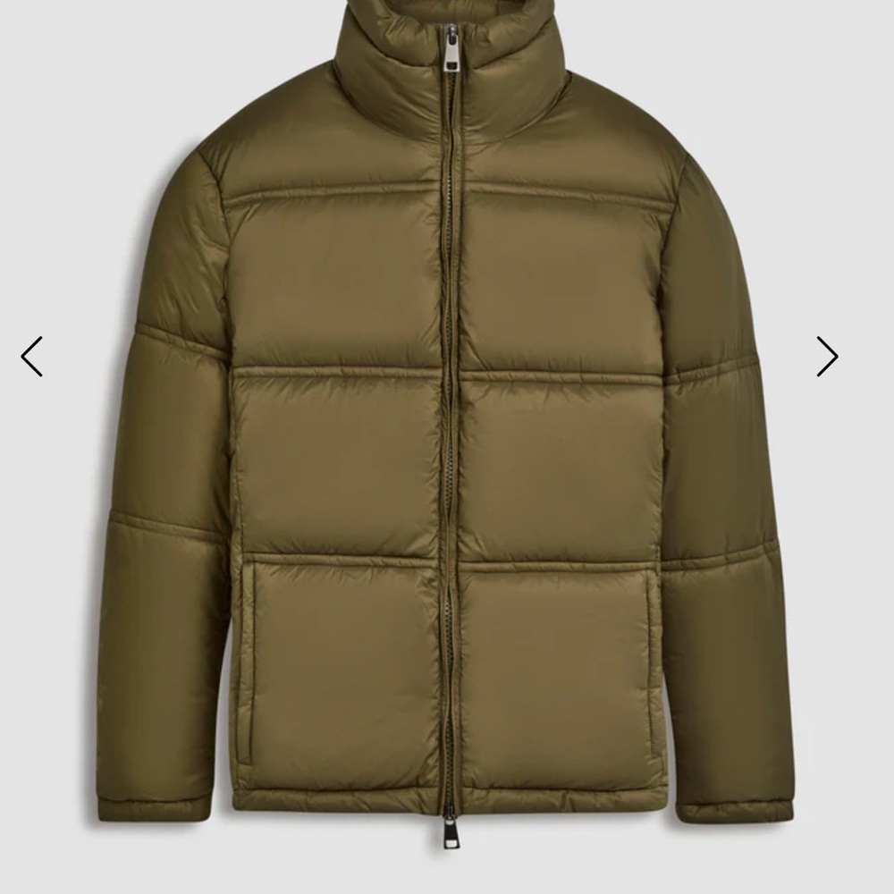 Men's Olive/ khaki Puffer Bugatchi Jacket